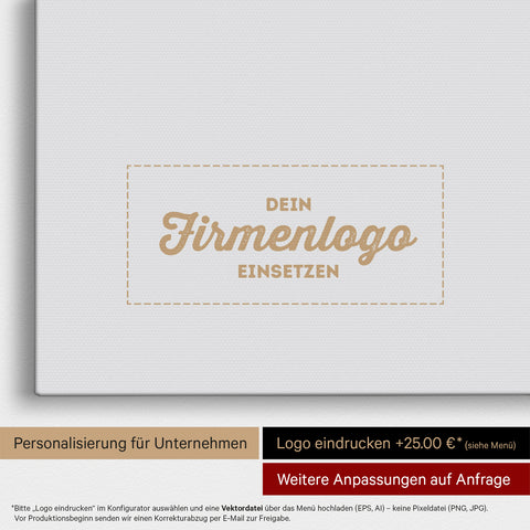Afrika-Karte als Pinn-Leinwand in Light Black (Weiss-Schwarz), auf die ein Firmenlogo eingedruckt werden kann und weitere Individualisierungen als Sonderanfertigung vorgenommen werden können