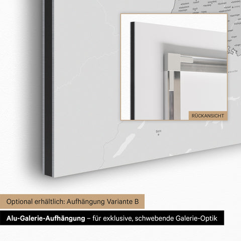 Magnetische Duitsland-kaart TRAVEL® Magneetbord – Multicolor Grijs