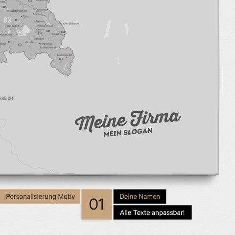 Germany Zip Code Map PLZ® (postal code areas) Push Pin Map – Coolgray