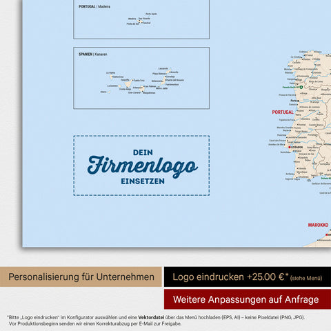 Magnetische Europa-kaart TRAVEL® Magneetbord – Multicolor Klassiek