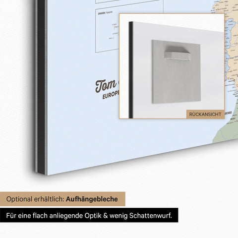 Magnetische Europa-kaart TRAVEL® Magneetbord – Multicolor Atlas (Politieke Kaart)