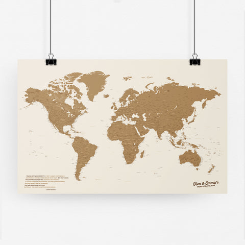 Weltkarte Poster