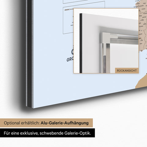 Europa-kaart voor kinderen Magnetboard – MINIVENTURES® Brown