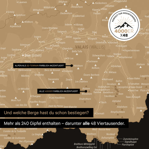 Magnetische Zwitserland-kaart TRAVEL® Magnetboard – Sonar Zwart