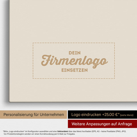 Afrika-Karte als Pinn-Leinwand in Warmgray (Braun-Grau), auf die ein Firmenlogo eingedruckt werden kann und weitere Individualisierungen als Sonderanfertigung vorgenommen werden können