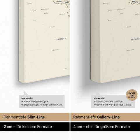 Benelux Push Pin Map TRAVEL® (Pinboard) – Multicolor Classic