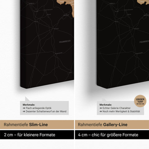 Benelux Push Pin Map TRAVEL® (Pinboard) – Sonar Black