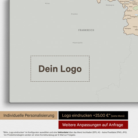 Political Benelux Push Pin Map TRAVEL® (Pinboard) – Multicolor Atlas