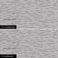 Deutschland-Karte Leinwand in Hellgrau wahlweise mit oder ohne Straßennetz