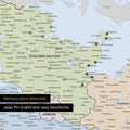 Deutschland-Karte als Pinnwand Leinwand in Multicolor Atlas (Politische Karte) mit Personalisierung und Eindruck mit deinem Namen