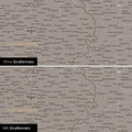 Deutschland-Karte Poster in Warmgray wahlweise mit oder ohne Straßennetz