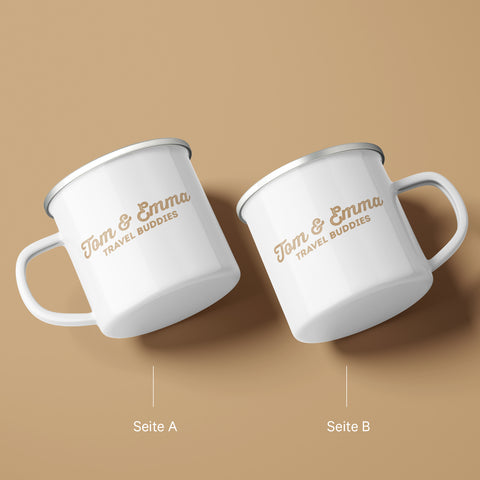 Emaille-beker „Lieblingsmenschen“