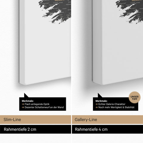 UK England & Ireland Map TRAVEL® Push Pin Map – Light Gray