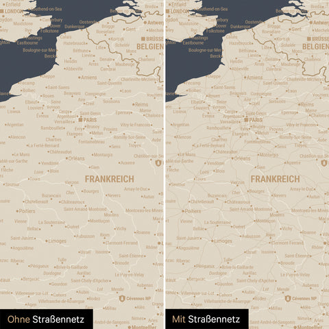 Push Pin Europe Map TRAVEL® (Pinboard) – Hale Navy