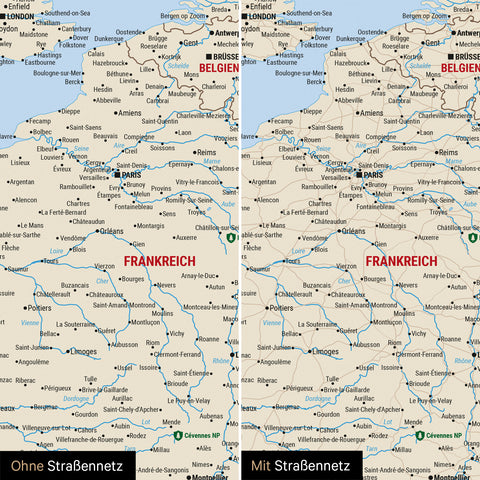 Push Pin Europe Map TRAVEL® (Pinboard) – Multicolor Classic