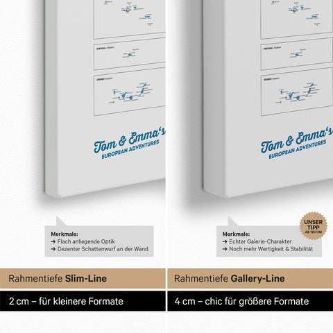 Push Pin Europe Map TRAVEL® (Pinboard) – Ocean Blue