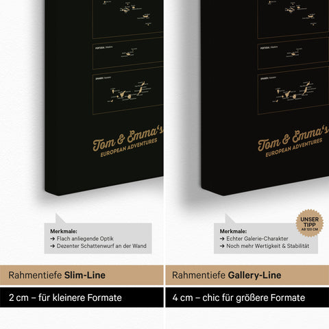 Push Pin Europe Map TRAVEL® (Pinboard) – Sonar Black