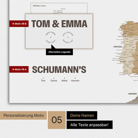 Europe Map TRAVEL® Premium Poster – Multicolor Beige