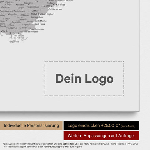 France Push Pin Map TRAVEL® (Pinboard) – Coolgray