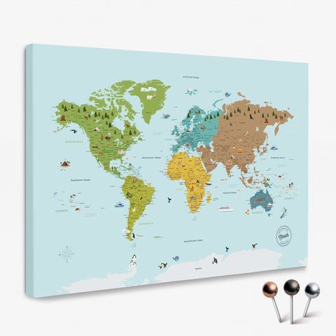 Kinder-wereldkaarten