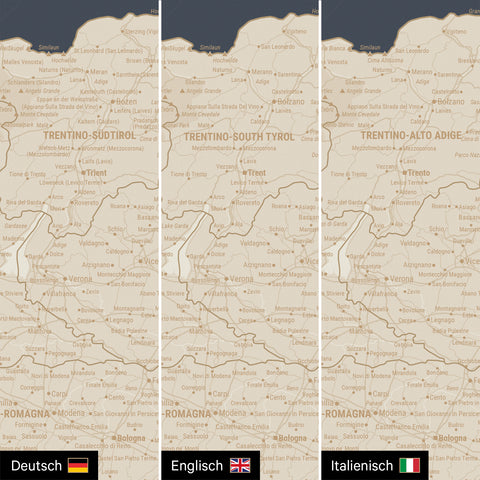 Italy Push Pin Map TRAVEL® – Hale Navy