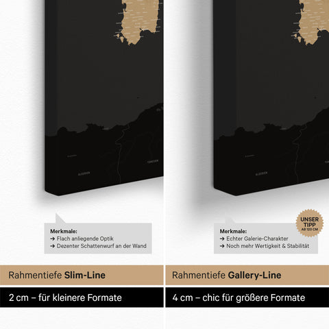 Italy Push Pin Map TRAVEL® – Sonar Black