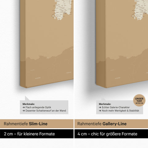 Italy Push Pin Map TRAVEL® – Treasure Gold