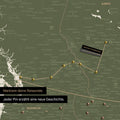 Detaillierte Kanada & USA Karte als Pinn-Leinand in Grün zeigt Pins ins Reisezielen von British Columbia und Washington