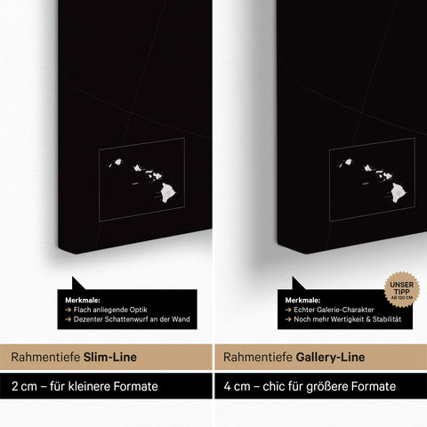 Canada & USA Push Pin Map TRAVEL® (Pinboard) – Dark Black