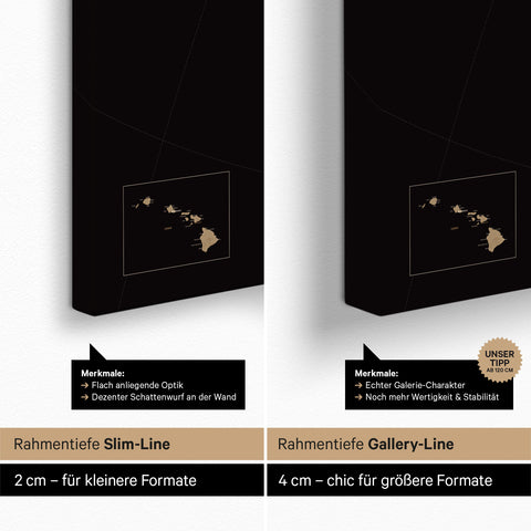 Canada & USA Push Pin Map TRAVEL® (Pinboard) – Sonar Black