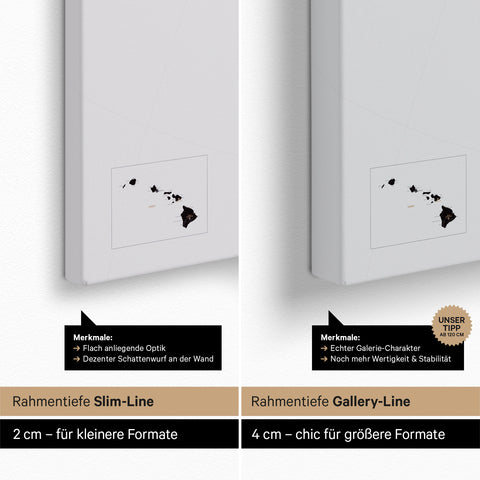 Canada & USA Push Pin Map TRAVEL® (Pinboard) – Light Black