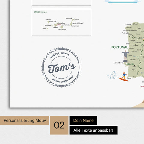 Europe Map for Children Magnetic Board – MINIVENTURES® White