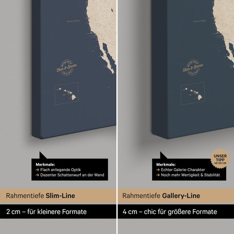 North America Push Pin Map TRAVEL® (Pinboard) – Hale Navy