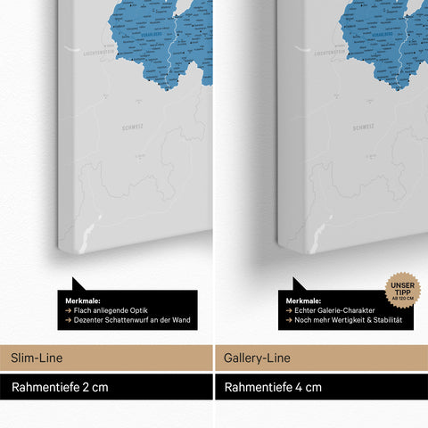 Austria Push Pin Map TRAVEL® (Pinboard) – Ocean Blue