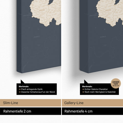 Austria Push Pin Map TRAVEL® (Pinboard) – Hale Navy 