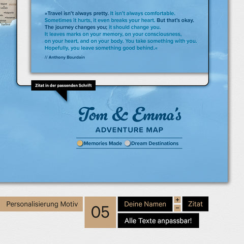 Magnetische fysieke wereldkaart TRAVEL® magnetenposter – multicolor Terra