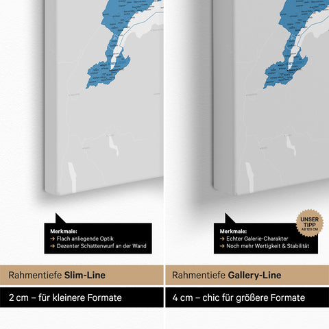 Switzerland Push Pin Map TRAVEL® (Pinboard) – Ocean Blue