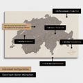 Vielfältige Konfigurationsmöglichkeiten einer Schweiz-Karte in