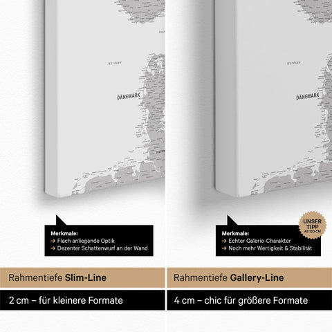 Scandinavia Push Pin Map TRAVEL® (Pinboard) – Coolgray