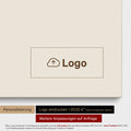 Südafrika-Karte als Pinn-Leinwand in Desert Sand (Beige) mit Eindruck eines Firmenlogos