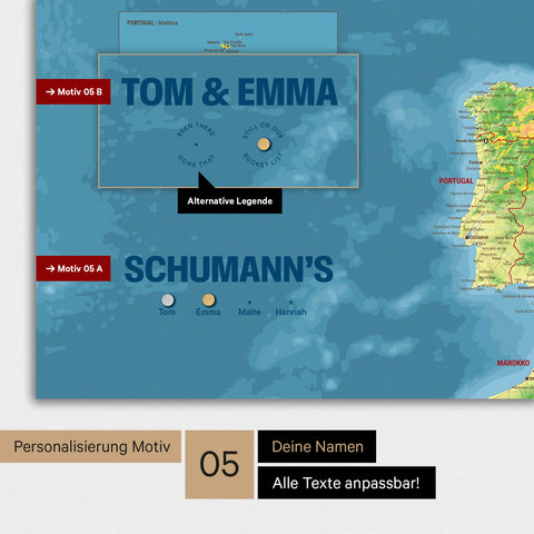 Topographic Europe Map TRAVEL® Magnetic Board – Multicolor Topo