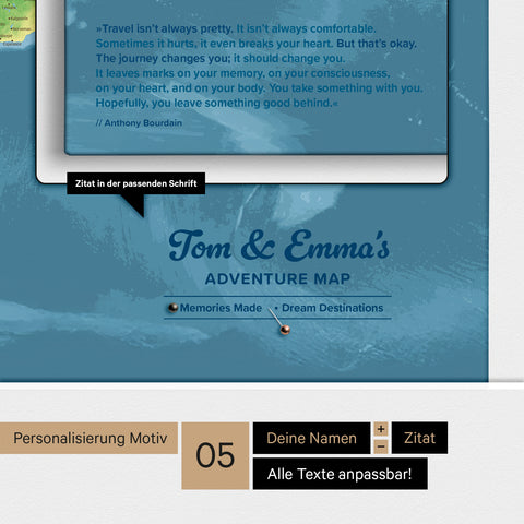 Topographic World Map ANTARCTICA® Push Pin Canvas (Pinboard) – Multicolor Topo