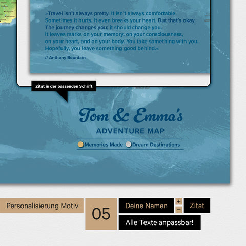 Topografische wereldkaart TRAVEL® magnetenbord – multicolor topo