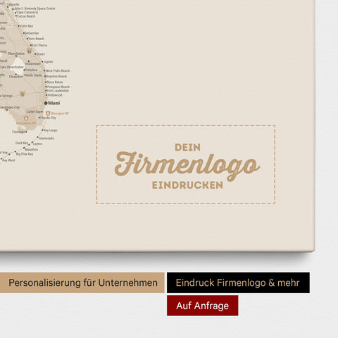 Push Pin USA Map TRAVEL® (Pinboard) – Gold