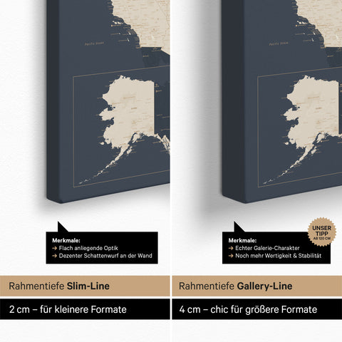 Push Pin USA Map TRAVEL® (Pinboard) – Hale Navy