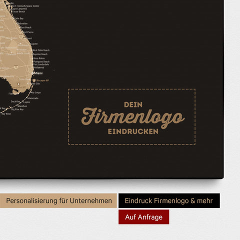 Push Pin USA Map TRAVEL® (Pinboard) – Sonar Black