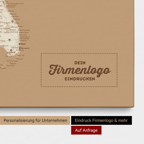 Push Pin USA Map TRAVEL® (Pinboard) – Treasure Gold