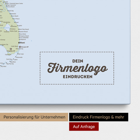 Push Pin USA Map TRAVEL® (Pinboard) – Multicolor Atlas (Political Map)