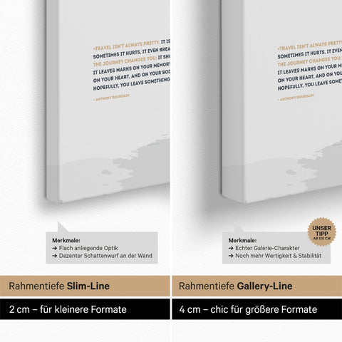 World Map ANTARCTICA® Push Pin Canvas (Pinboard) – Denim Blue