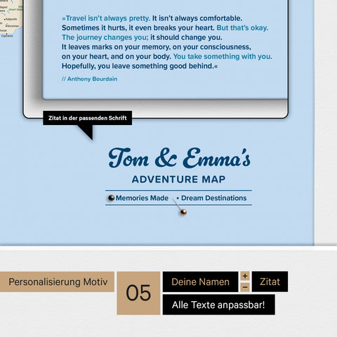 Wereldkaart ANTARCTICA® Canvas Prikbord – Multicolor Classic